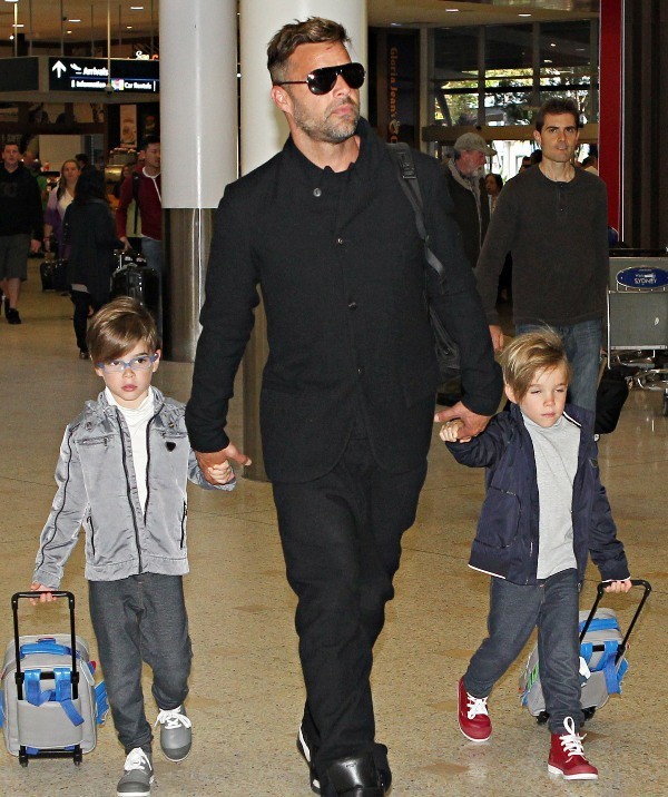 Ricky Martin s deťmi